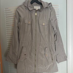 Michael Kors Women's Tan Hooded Jacket